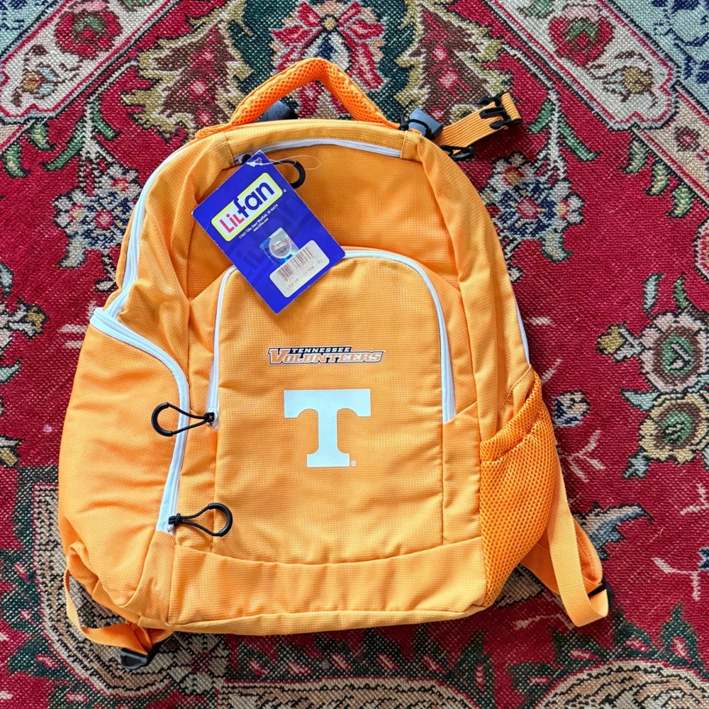 NWT LilFan Tennessee Volunteers Diaper Backpack One Size Orange + Changing Pad